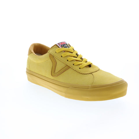 Vans Epoch Sport LX VN0A3MUITGH Mens Yellow Leather Lifestyle Sneakers Shoes