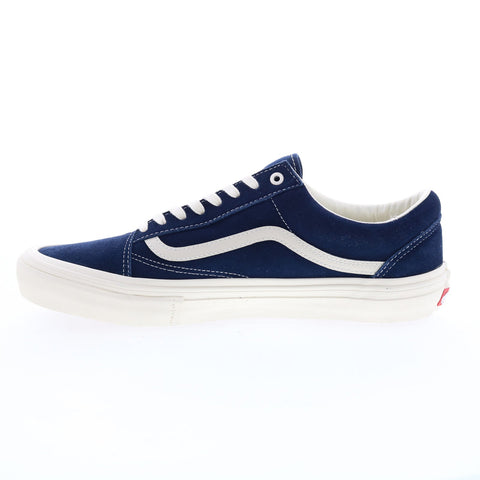 Vans Old Skool Pro VN0A45JC2M0 Mens Blue Suede Lifestyle Sneakers Shoes