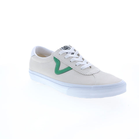 Vans Sport VN0A4BU602Q Mens White Suede Lace Up Lifestyle Sneakers Shoes