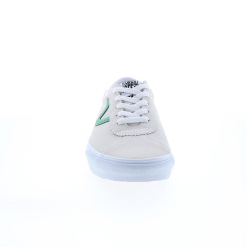 Vans Sport VN0A4BU602Q Mens White Suede Lace Up Lifestyle Sneakers Shoes