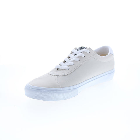 Vans Sport VN0A4BU602Q Mens White Suede Lace Up Lifestyle Sneakers Shoes