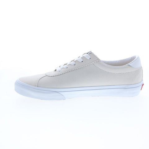 Vans Sport VN0A4BU602Q Mens White Suede Lace Up Lifestyle Sneakers Shoes
