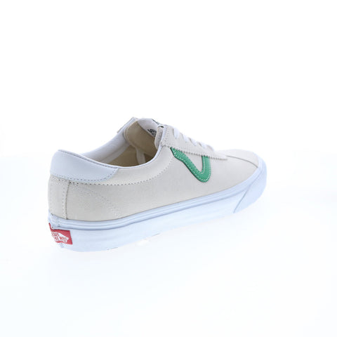 Vans Sport VN0A4BU602Q Mens White Suede Lace Up Lifestyle Sneakers Shoes