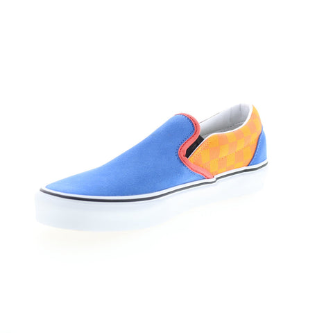 Vans Classic Slip-On VN0A4BV316V Mens Blue Suede Lifestyle Sneakers Shoes