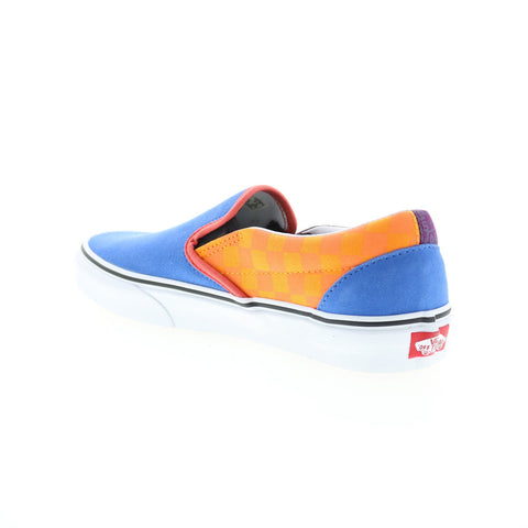 Vans Classic Slip-On VN0A4BV316V Mens Blue Suede Lifestyle Sneakers Shoes
