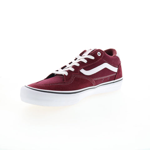 Vans Rowan Pro VN0A4TZC2PV Mens Burgundy Suede Lifestyle Sneakers Shoes