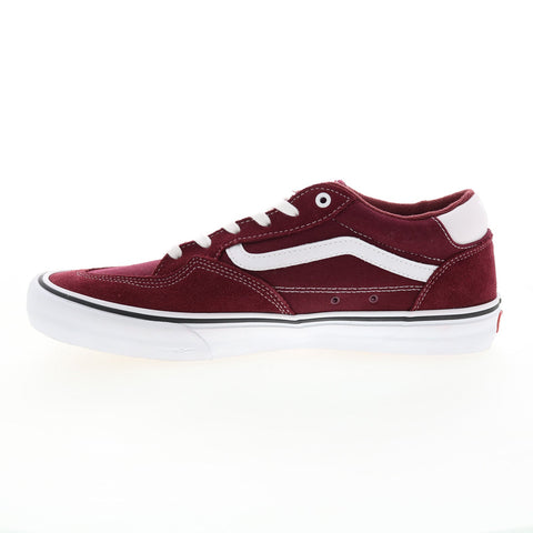 Vans Rowan Pro VN0A4TZC2PV Mens Burgundy Suede Lifestyle Sneakers Shoes