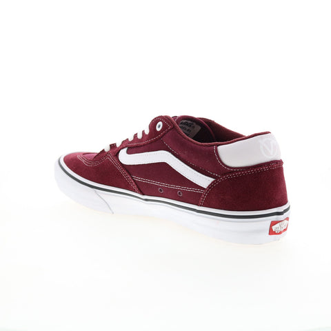 Vans Rowan Pro VN0A4TZC2PV Mens Burgundy Suede Lifestyle Sneakers Shoes