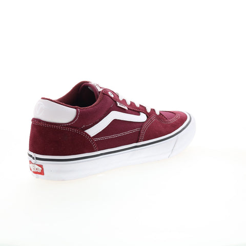 Vans Rowan Pro VN0A4TZC2PV Mens Burgundy Suede Lifestyle Sneakers Shoes