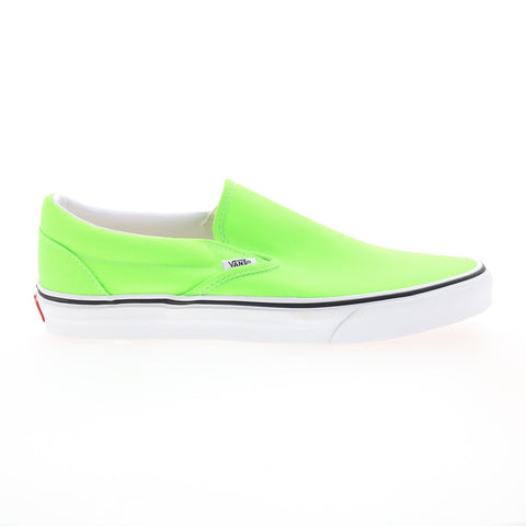 Vans Classic Slip-On VN0A4U38WT5 Mens Green Canvas Lifestyle Sneakers Shoes