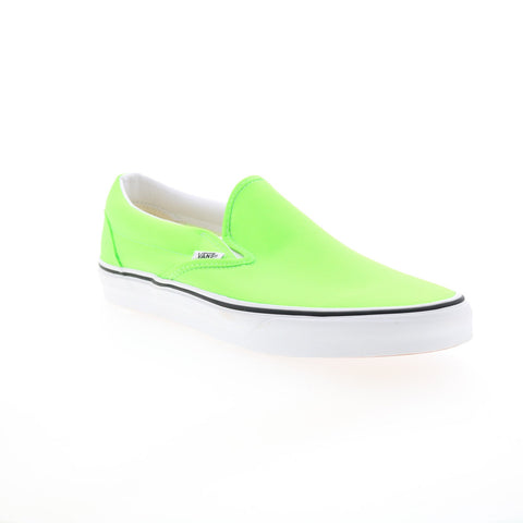 Vans Classic Slip-On VN0A4U38WT5 Mens Green Canvas Lifestyle Sneakers Shoes