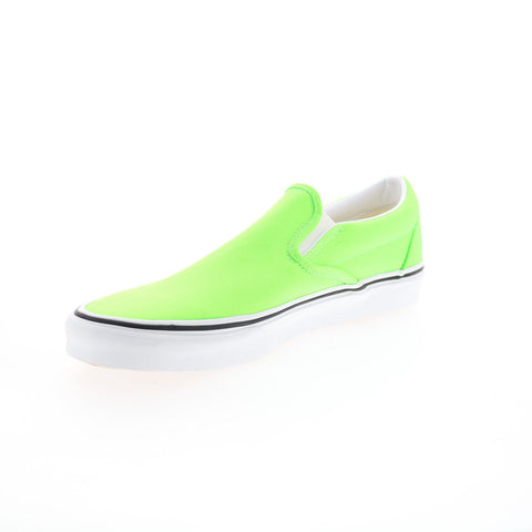 Vans Classic Slip-On VN0A4U38WT5 Mens Green Canvas Lifestyle Sneakers Shoes