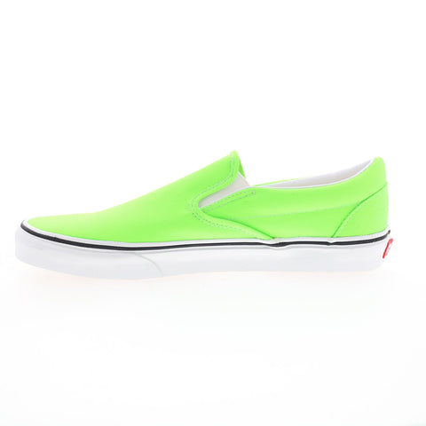 Vans Classic Slip-On VN0A4U38WT5 Mens Green Canvas Lifestyle Sneakers Shoes