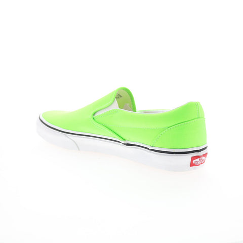 Vans Classic Slip-On VN0A4U38WT5 Mens Green Canvas Lifestyle Sneakers Shoes