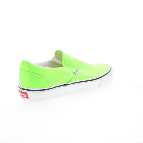 Vans Classic Slip-On VN0A4U38WT5 Mens Green Canvas Lifestyle Sneakers Shoes