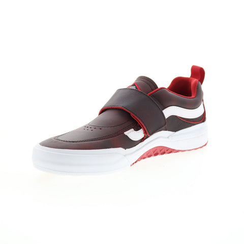 Vans Kyle Pro 2 VN0A4UW3REB Mens Burgundy Leather Lifestyle Sneakers Shoes