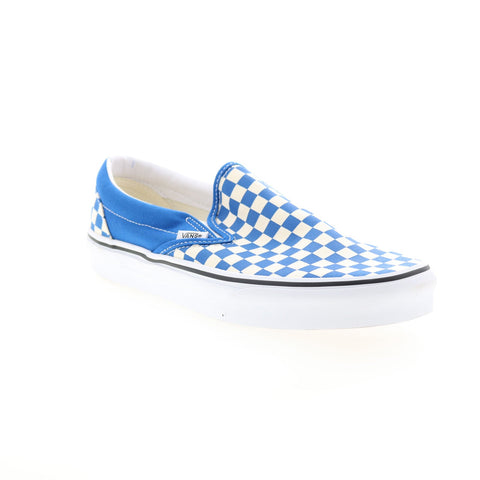 Vans Classic Slip-On VN0A5AO862C Mens Blue Canvas Lifestyle Sneakers Shoes