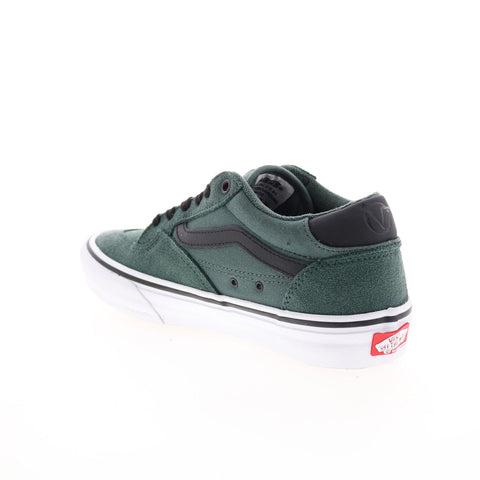 Vans Rowan VN0A5JIC88Y Mens Green Suede Lace Up Lifestyle Sneakers Shoes