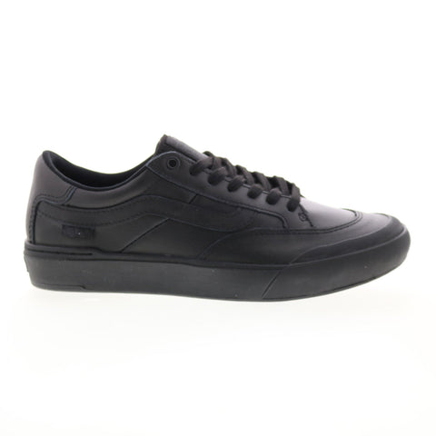 Vans Berle VN0A5JIJ9BK Mens Black Leather Lace Up Lifestyle Sneakers Shoes
