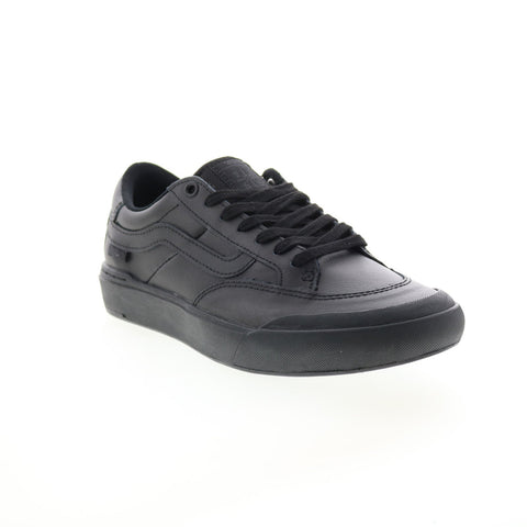 Vans Berle VN0A5JIJ9BK Mens Black Leather Lace Up Lifestyle Sneakers Shoes
