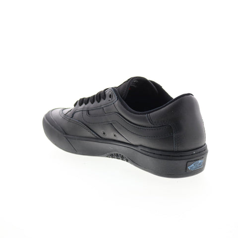 Vans Berle VN0A5JIJ9BK Mens Black Leather Lace Up Lifestyle Sneakers Shoes
