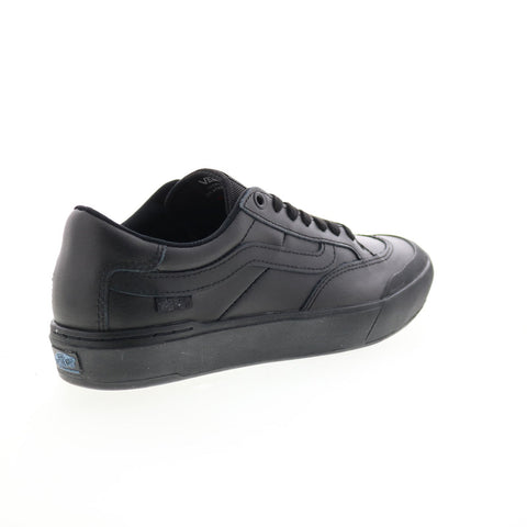 Vans Berle VN0A5JIJ9BK Mens Black Leather Lace Up Lifestyle Sneakers Shoes