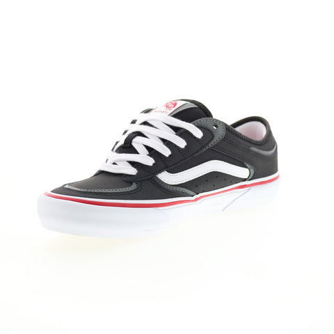 Vans Rowley VN0A5KQTBWT Mens Black Leather Lifestyle Sneakers Shoes