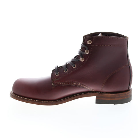 Wolverine 1000 Mile Plain Toe Boot W00137 Mens Burgundy Casual Dress Boots