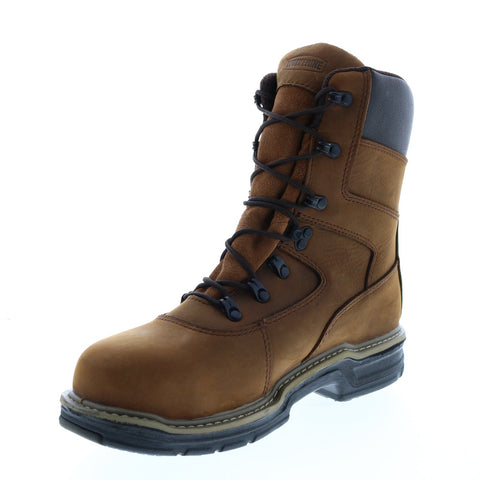 Wolverine Marauder 8 W02163 Mens Brown Extra Wide Leather Work Boots