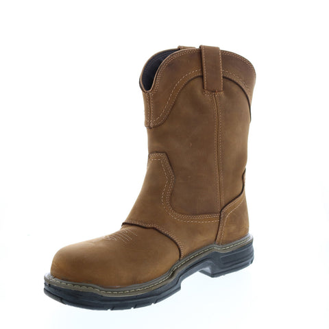 Wolverine Anthem Wellington Steel Toe W02287 Mens Brown Leather Work Boots