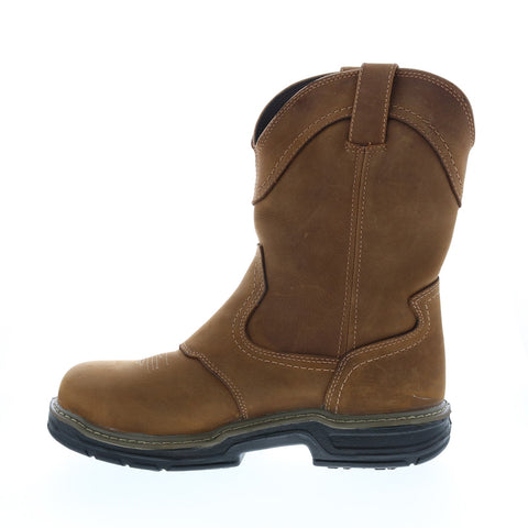 Wolverine Anthem Wellington Steel Toe W02287 Mens Brown Leather Work Boots