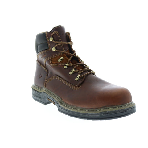 Wolverine Raider Steel-Toe 6" W02419 Mens Brown Wide Leather Work Boots