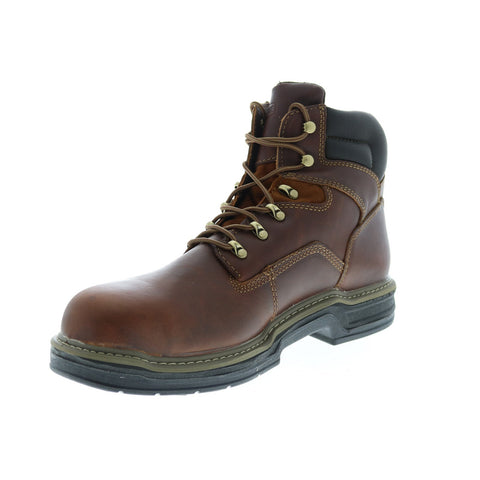 Wolverine Raider Steel-Toe 6" W02419 Mens Brown Wide Leather Work Boots
