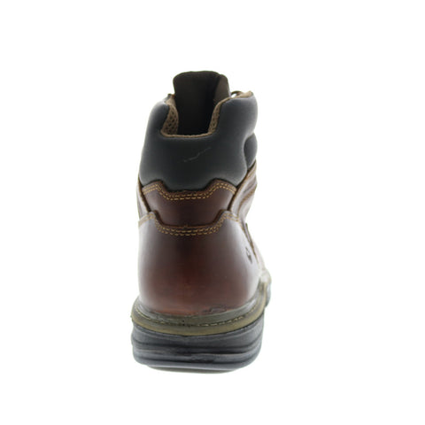 Wolverine Raider Steel-Toe 6" W02419 Mens Brown Wide Leather Work Boots