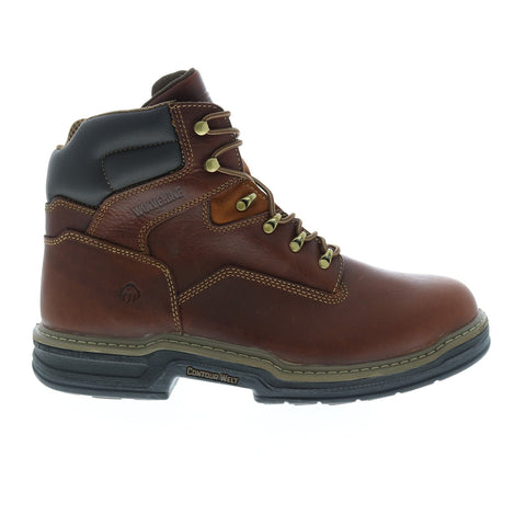 Wolverine 6" Raider W02421 Mens Brown Leather Lace Up Work Boots 