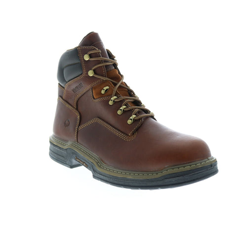 Wolverine 6" Raider W02421 Mens Brown Leather Lace Up Work Boots 