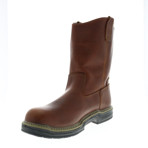 Wolverine Raider Steel Toe Wellington W02427 Mens Brown Leather Work Boots 