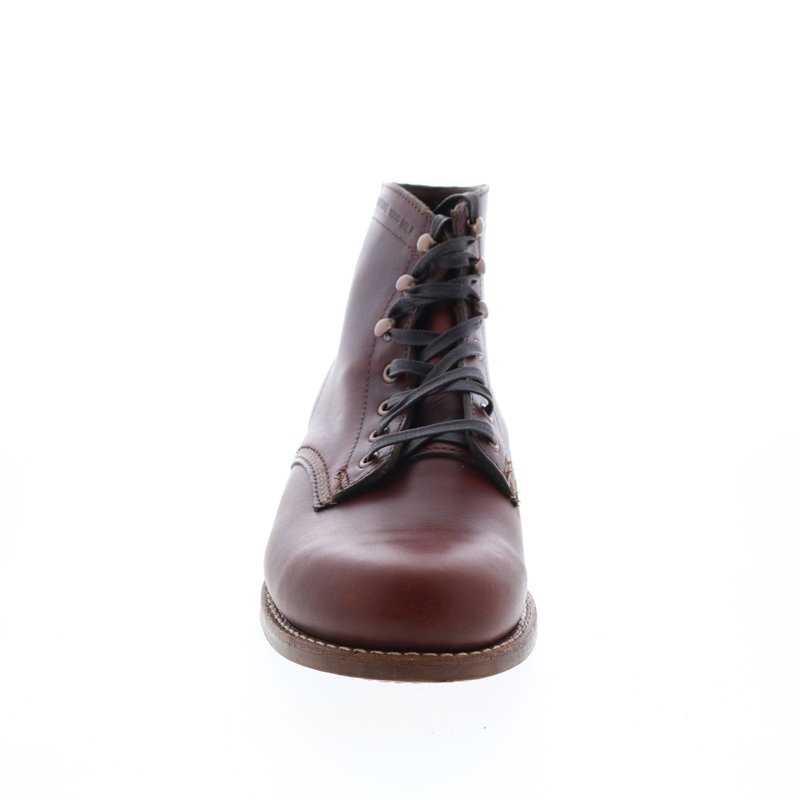 Wolverine 1000 Mile Boots Mens 7.5 Rust Brown Leather Plain Toe Heritage W05299 Wolverine 1000 Mile Plain Toe Boot W05299 Mens Brown Casual  main image 3