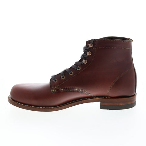 Wolverine 1000 Mile Plain Toe Boot W05299 Mens Brown Casual Dress Boots