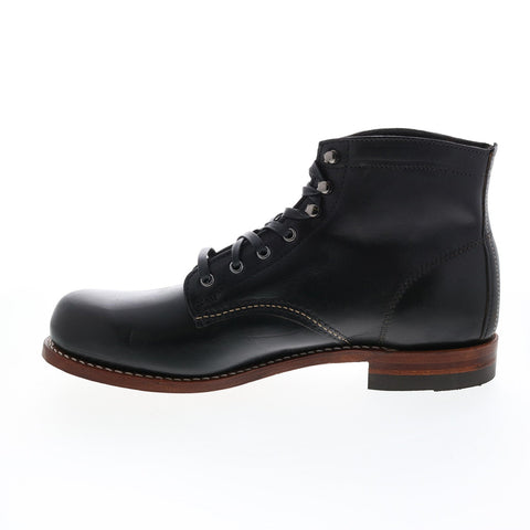 Wolverine 1000 Mile Plain Toe Boot W05300 Mens Black Casual Dress Boots