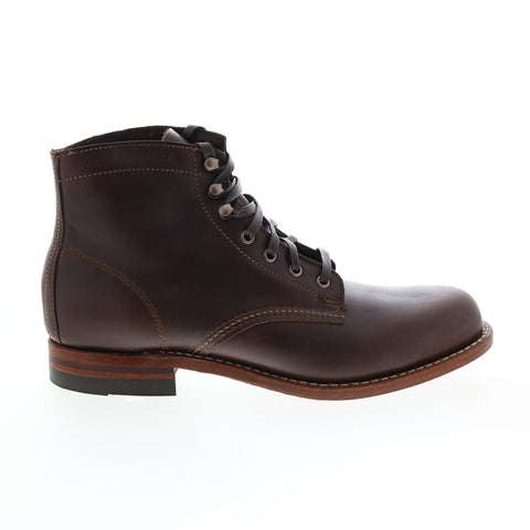 Wolverine 1000 Mile Plain Toe Boot W05301 Mens Brown Casual Dress Boots