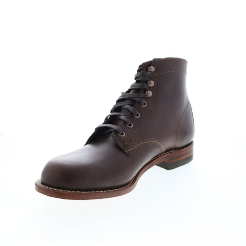 Wolverine 1000 Mile Plain Toe Boot W05301 Mens Brown Casual Dress Boots