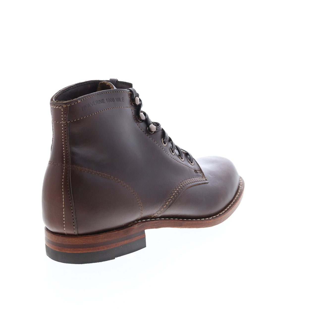Wolverine 1000 Mile Plain Toe Boot W05301 Mens Brown Casual Dress Boot