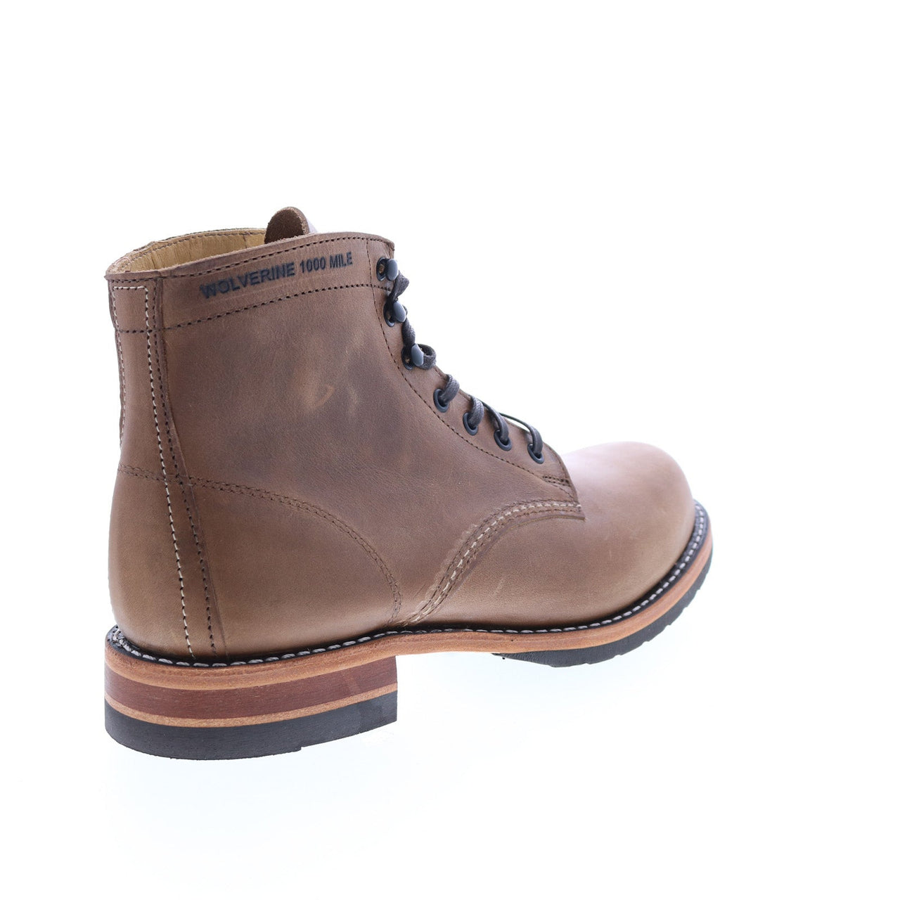 Wolverine 1000 Mile Evans Plain Toe Boot Mens Brown Casual Dress Boots