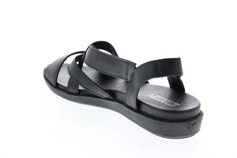 Pikolinos Antillas W0H-0805BG Womens Black Leather Strap Slingback Sandals Shoes