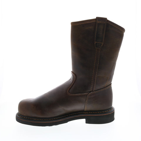Wolverine Brek Wellington W10084 Mens Brown Leather Slip On Work Boots