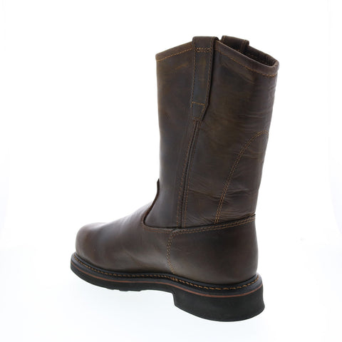 Wolverine Brek Wellington W10084 Mens Brown Leather Slip On Work Boots
