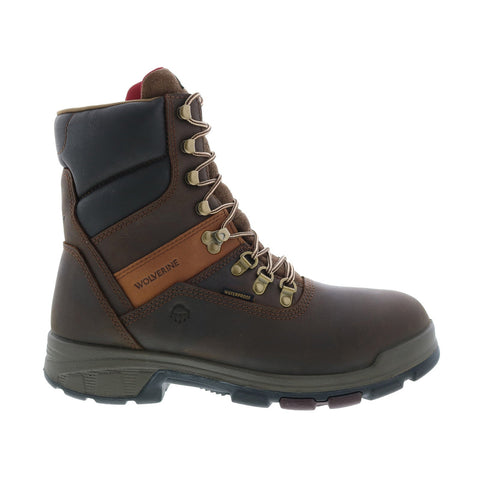 Wolverine Cabor EXP Waterproof 8" W10317 Mens Brown Leather Work & Safety Boots