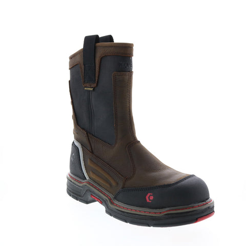 Wolverine Overman Waterproof Carbonmax Wellington 10" Mens Brown Work Boots