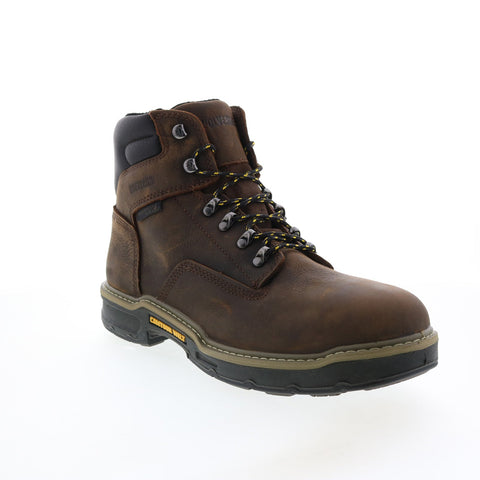 Wolverine Bandit Lo Waterproof 6" W10862 Mens Brown Wide Leather Work Boots